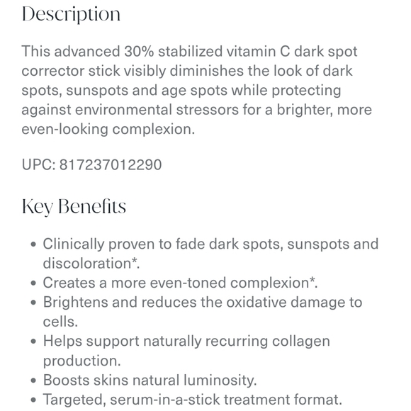 m-61 Vitablast C Dark Spot Corrector Stick - NIB - Picture 3 of 6